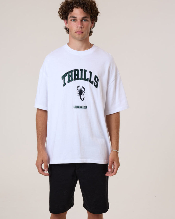 Thrills Los Stingers Box Fit Oversize Tee - White in White