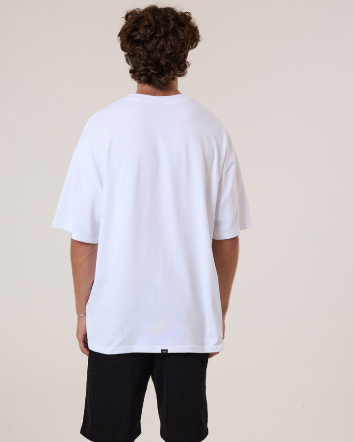 Thrills Los Stingers Box Fit Oversize Tee - White in White