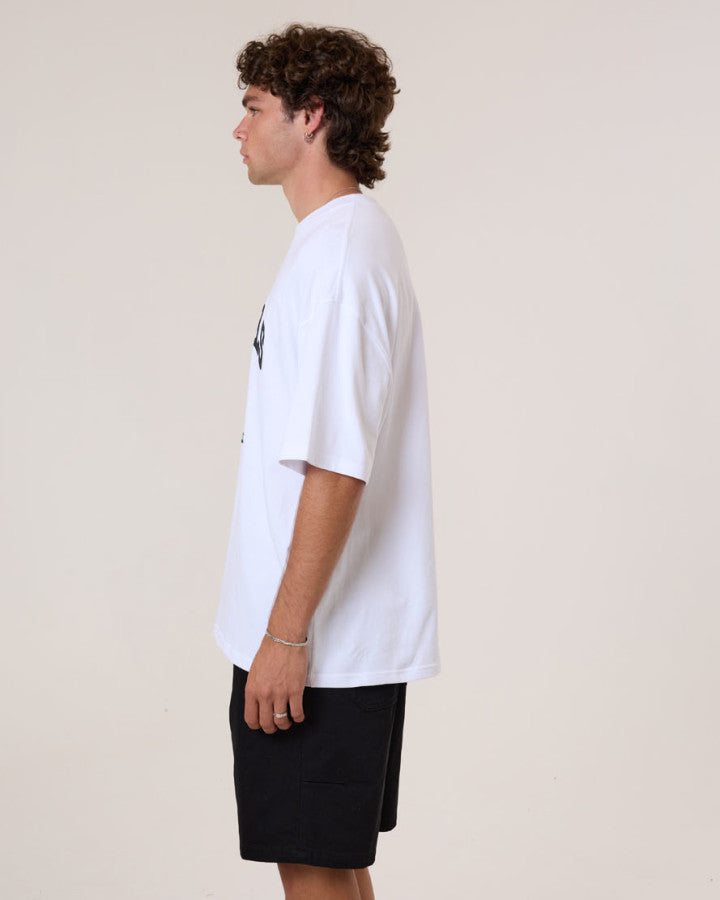 Thrills Los Stingers Box Fit Oversize Tee - White in White