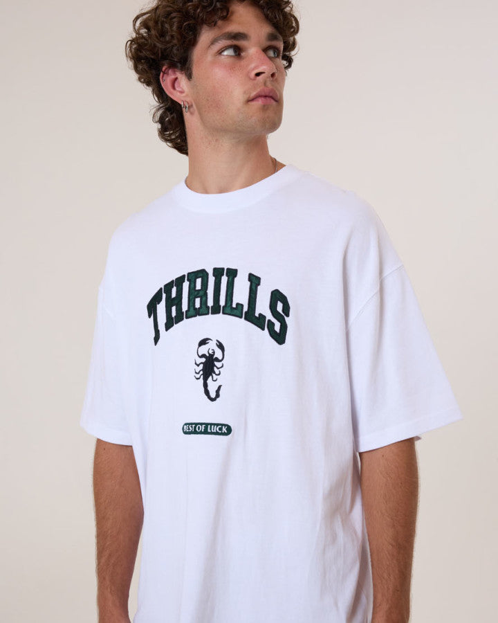 Thrills Los Stingers Box Fit Oversize Tee - White in White