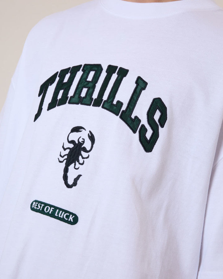 Thrills Los Stingers Box Fit Oversize Tee - White in White