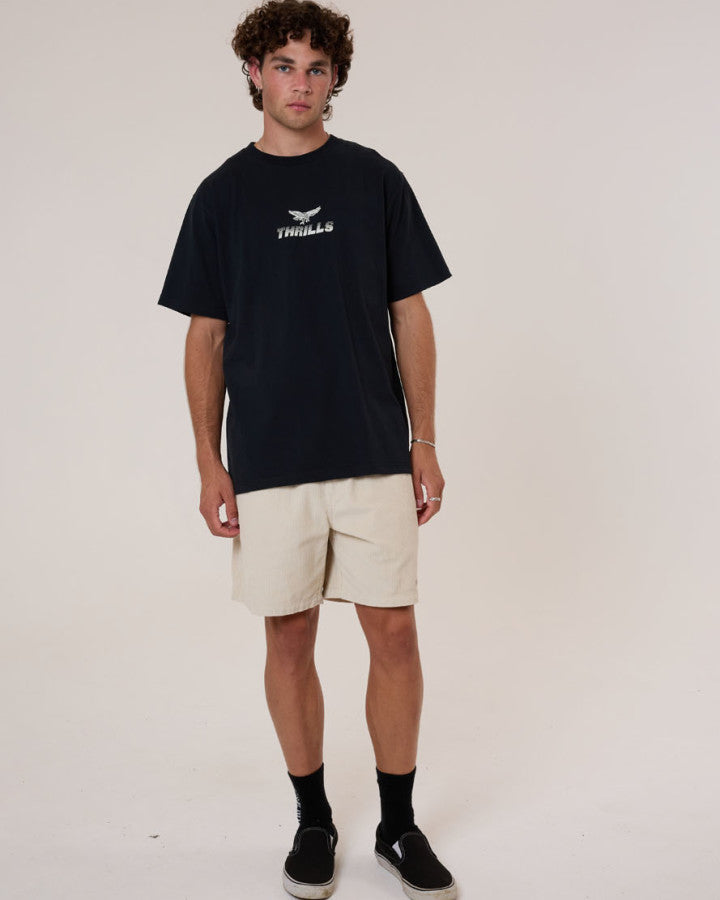 Thrills Paradise Before Anarchy Merch Fit Tee - Washed Black in Washed Black