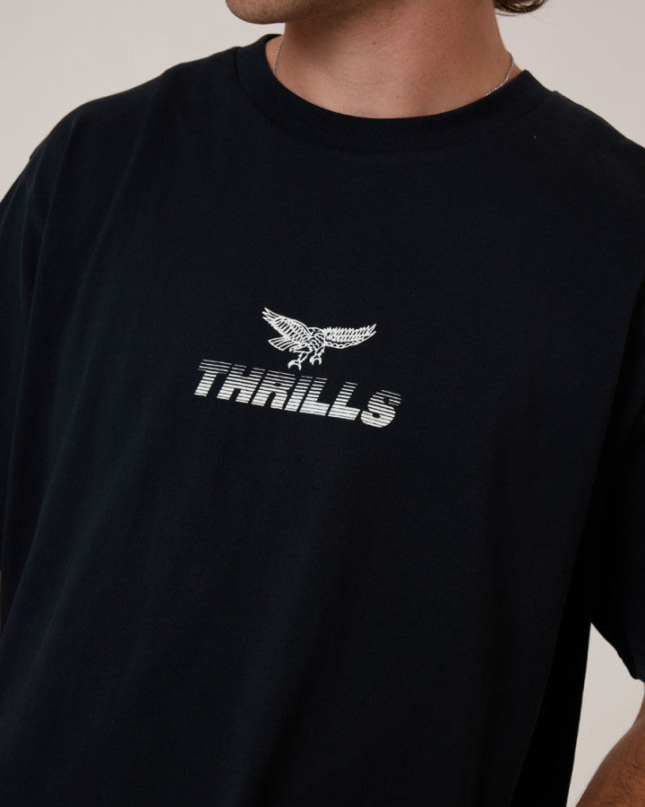 Thrills Paradise Before Anarchy Merch Fit Tee - Washed Black in Washed Black
