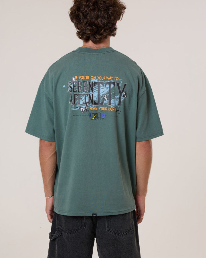 Thrills Serenity Affinity Box Fit Oversize Tee - Sea Pine in Sea Pine