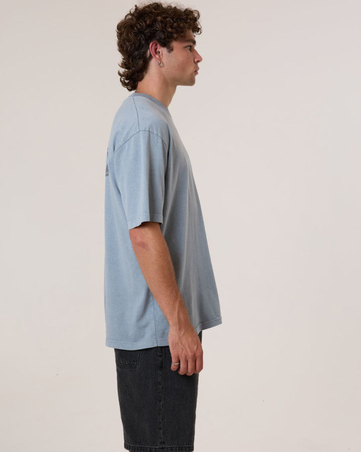 Thrills Shadowless Oversize Fit Tee - Smog in Smog