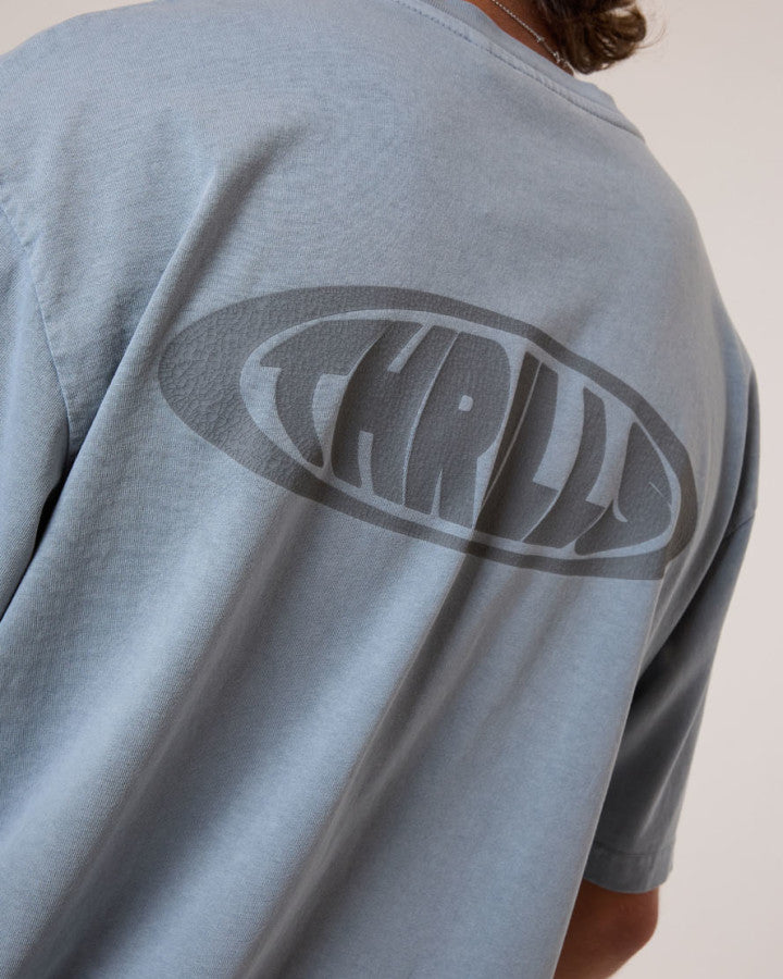 Thrills Shadowless Oversize Fit Tee - Smog in Smog