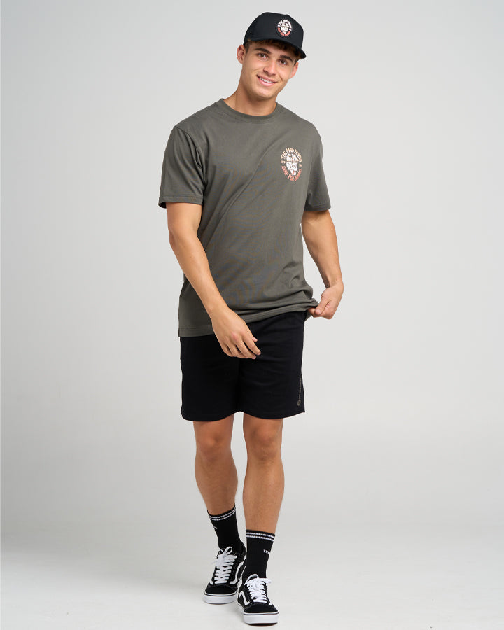 The Mad Hueys Ship For Brains | Ss Tee in CHARCOAL