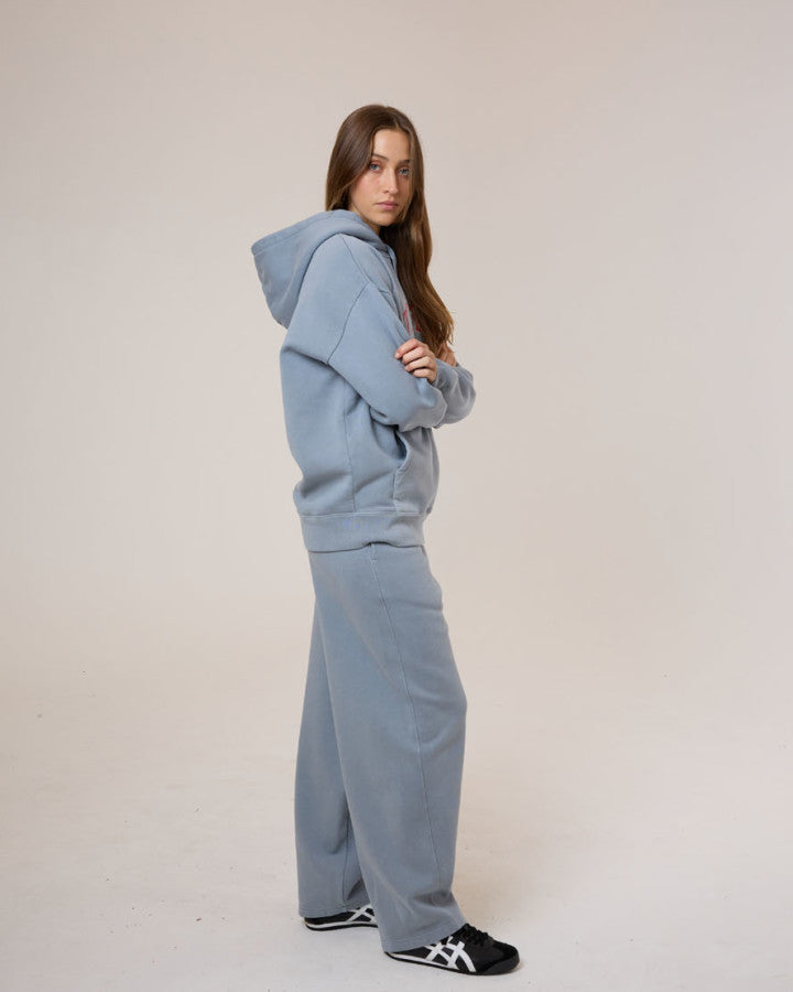 Thrills Stadium Fleece Hood - Smog in Smog