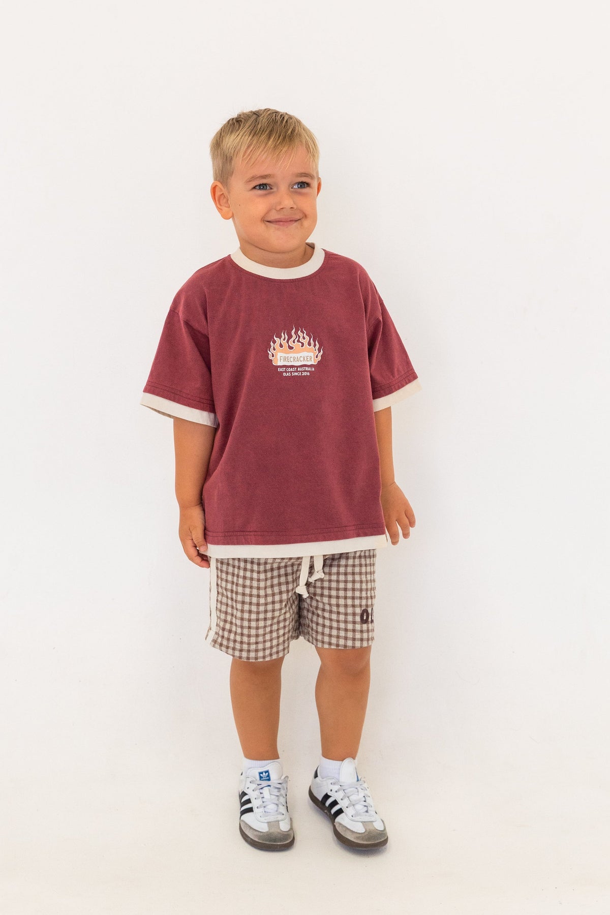 Olas Supply Co FIRE CRACKER MINI TEE in Single