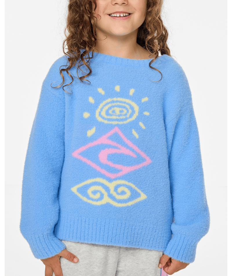 Rip Curl Ride The Wave Knitwear -Girl in CORNFLOWER BLUE