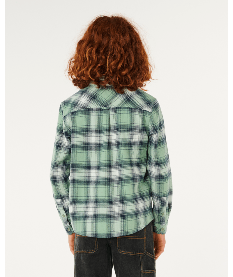 Rip Curl Count Flannel Shirt -Boy in ALOE