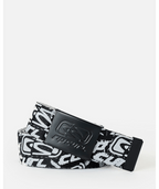 Rip Curl Archive Revo Webbing Belt in BLACK/WHITE