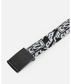 Rip Curl Archive Revo Webbing Belt in BLACK/WHITE