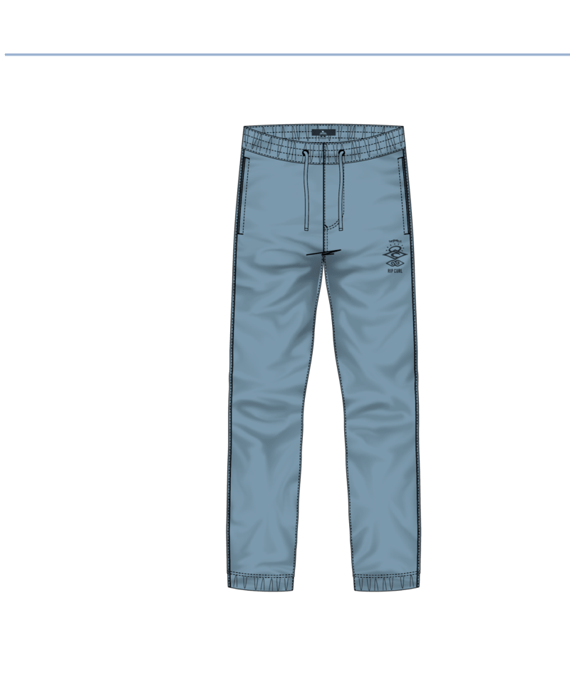 Rip Curl Icons Of Surf Trackpant-Boy in FADED DENIM
