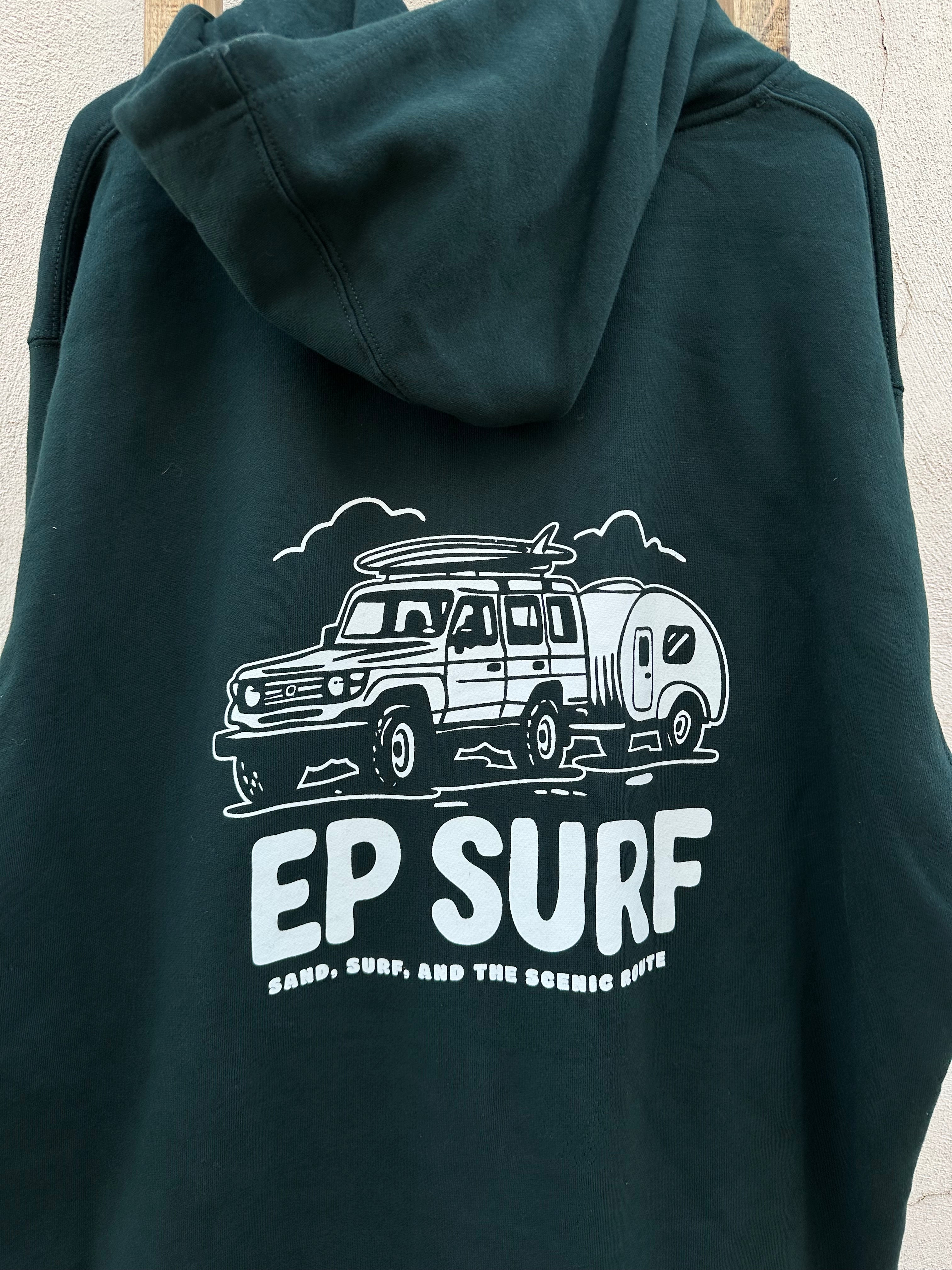 EP SURF Unisex Troopy Hoody (4XL & 5XL Only) - Pine Green