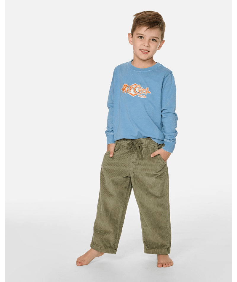 Rip Curl Surf Cord Pant - Boys in SURPLUS GREEN