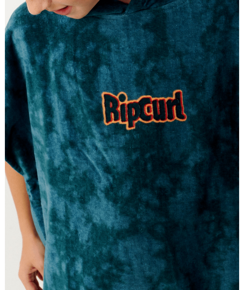 Rip Curl Sessions Hooded Towel - Boy in Blue Green