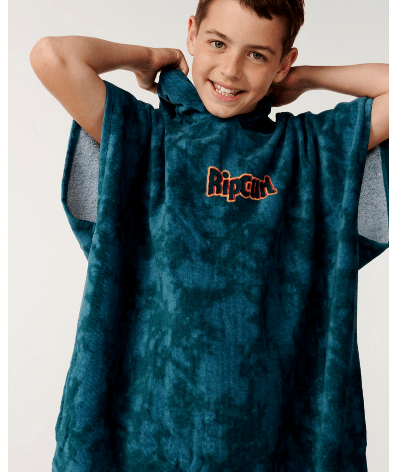 Rip Curl Sessions Hooded Towel - Boy in Blue Green