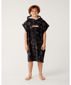 Rip Curl Sessions Hooded Towel - Boy in WASHED BLACK