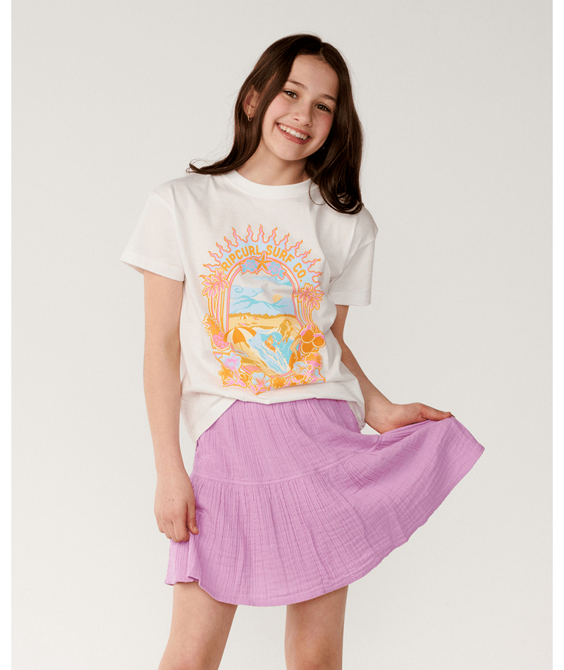 Rip Curl Costa Del Sol Woven Skort-Girl in LILAC