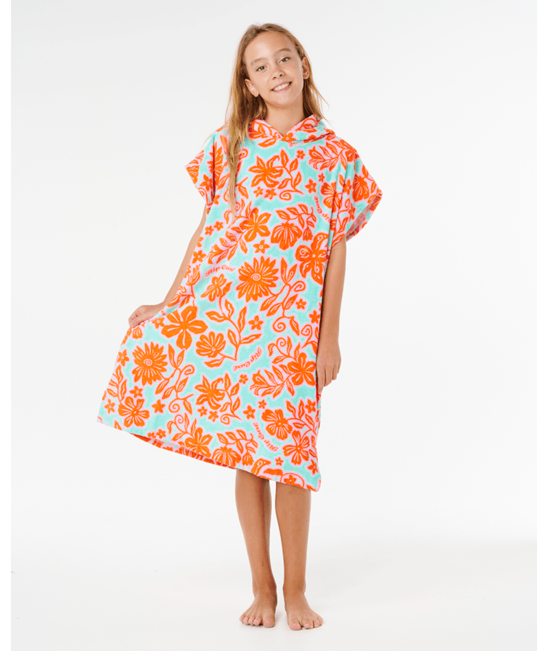 Rip Curl Mixed Cotton Hooded Towel-Girl in TEAL