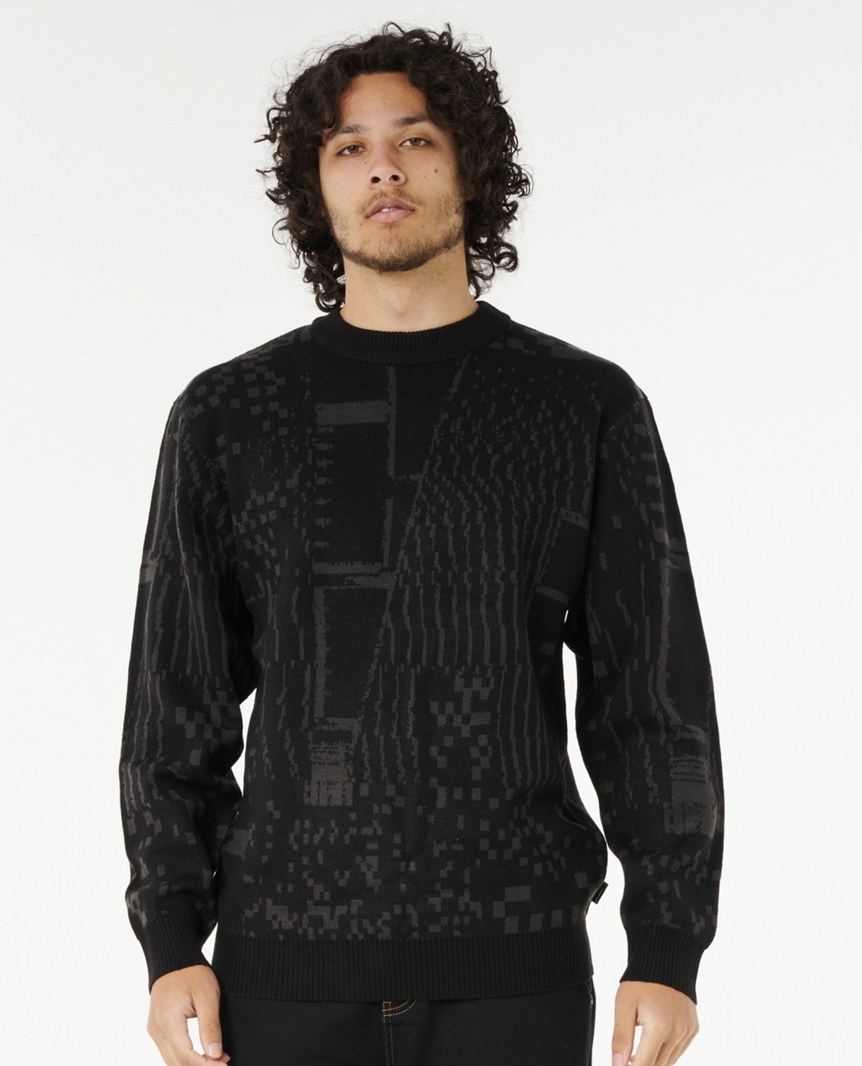 Rip Curl Archive Crew in BLACK