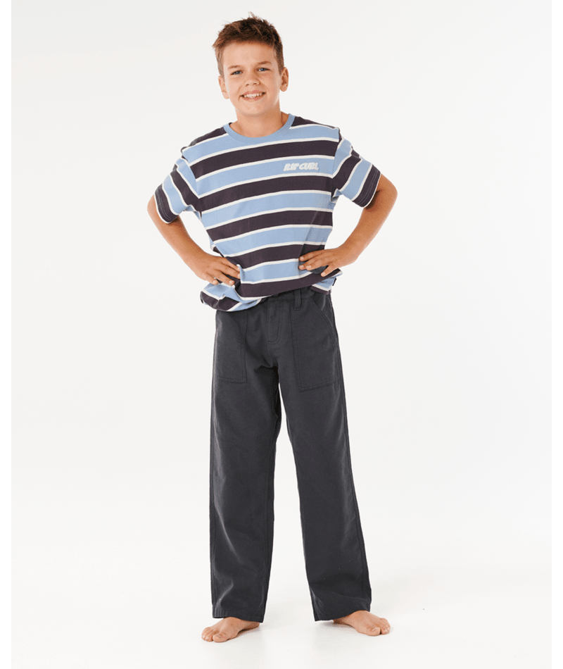 Rip Curl Hyped Canvas Pant-Boy in WASHED BLACK