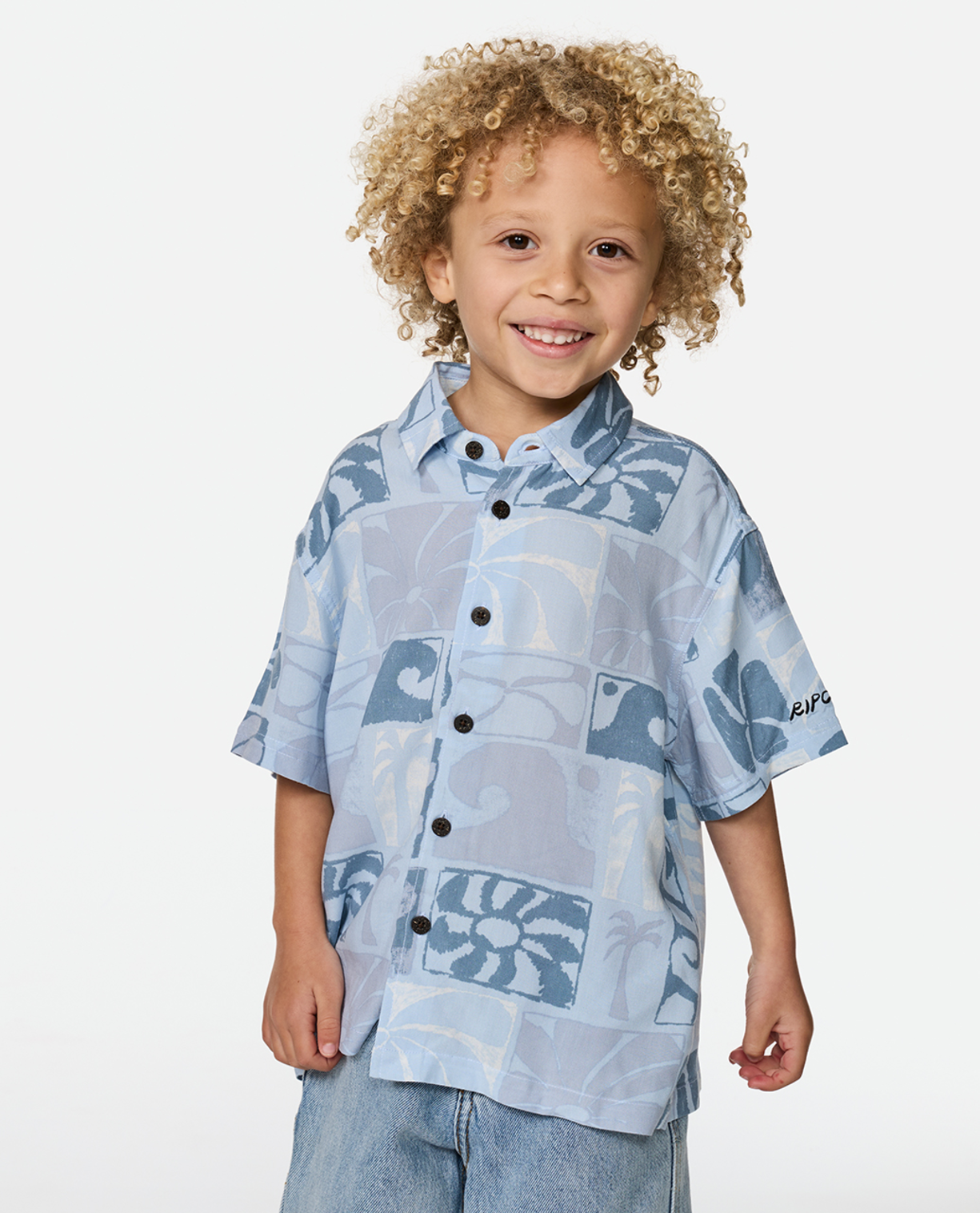 Rip Curl Aots Ty Williams Ss Shirt -Boy in SPRAY BLUE