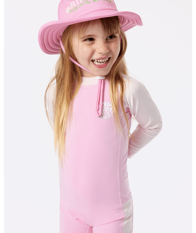 Rip Curl Icons Uv Brushed Surfsuit-Girl in BRIGHT PINK