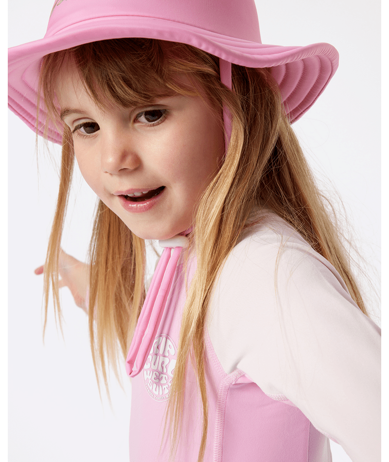 Rip Curl Icons Uv Brushed Surfsuit-Girl in BRIGHT PINK