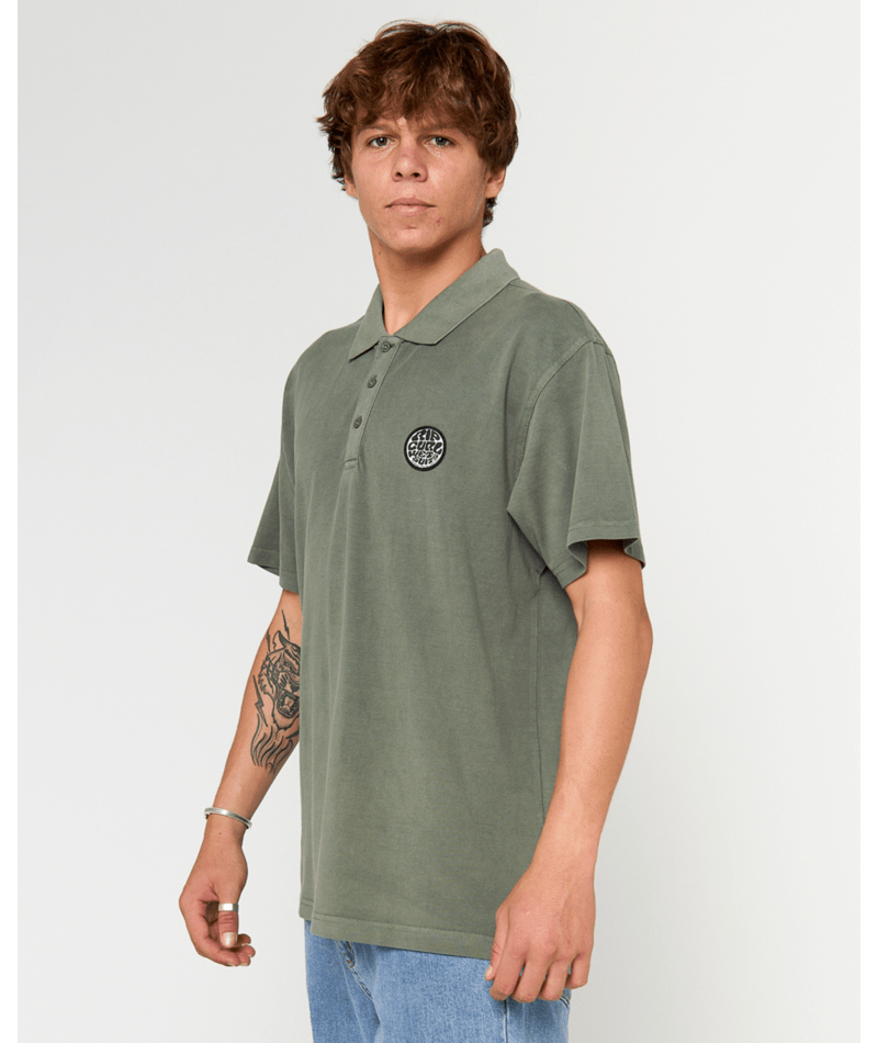 Rip Curl Wettie Polo in CACTUS GREEN