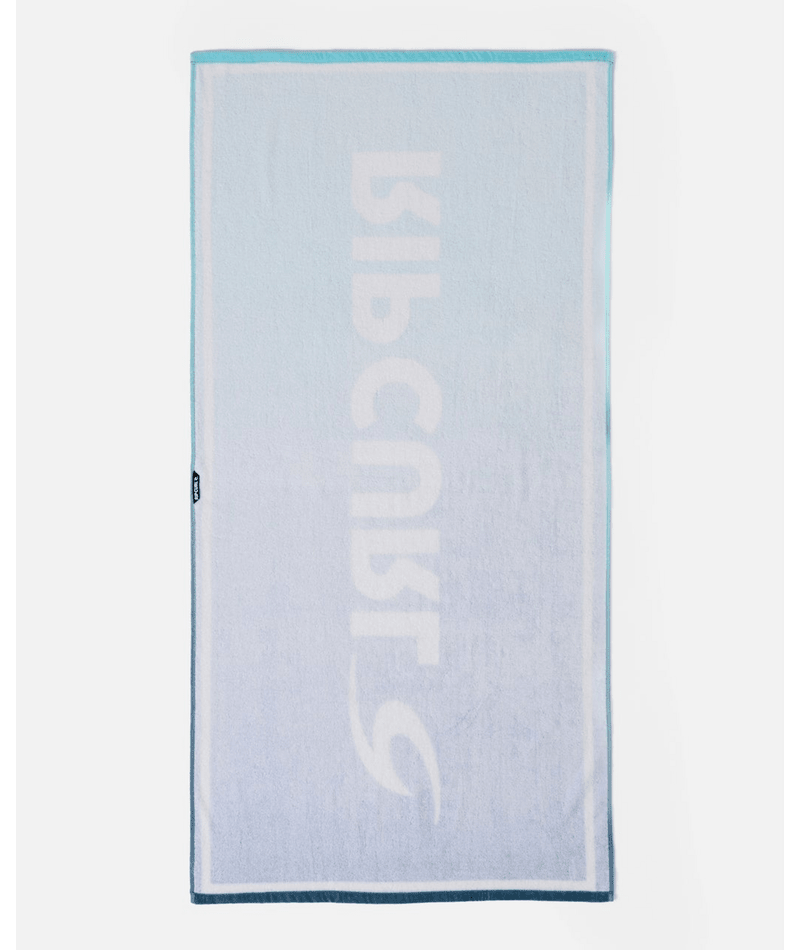 Rip Curl Brand Logo Towel in Light Aqua