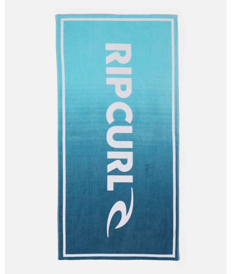 Rip Curl Brand Logo Towel in Light Aqua