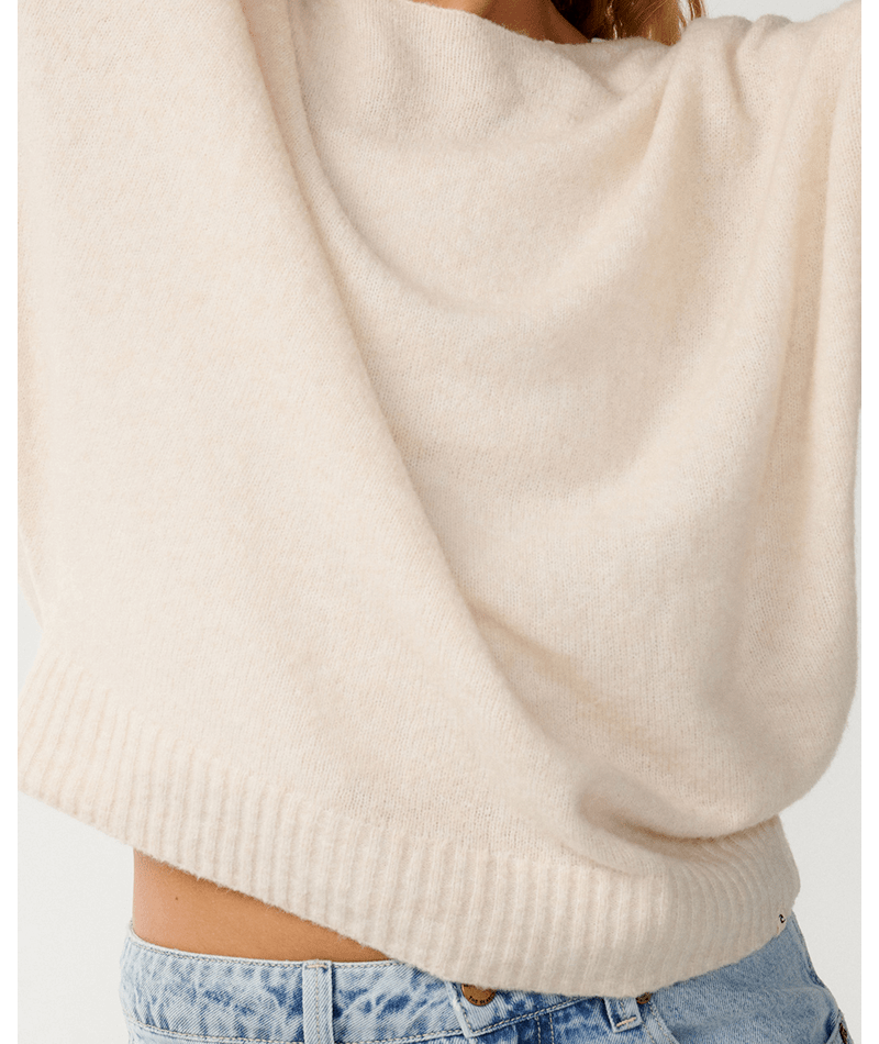 Rip Curl Emily Sweater in ECRU MARLE