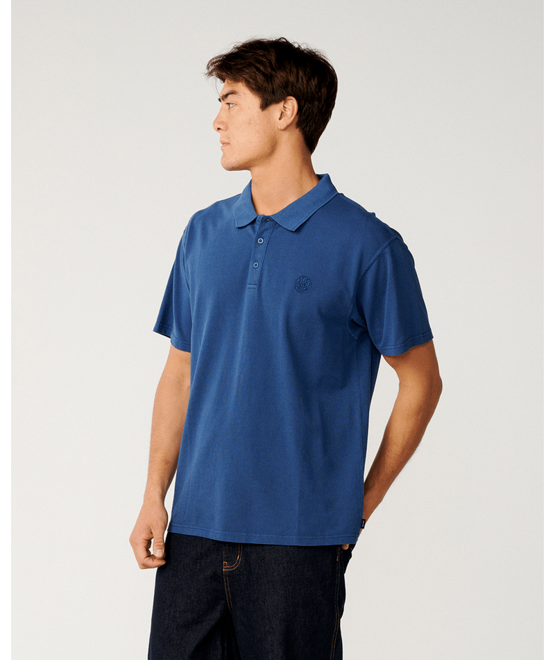 Rip Curl Premium Surf Wettie Polo in LIGHT NAVY