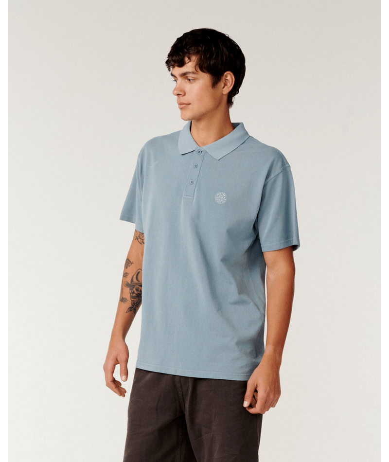 Rip Curl Premium Surf Wettie Polo in Citadel Blue