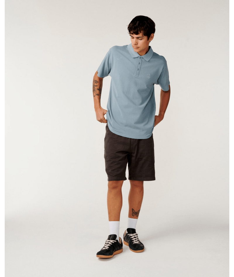 Rip Curl Premium Surf Wettie Polo in Citadel Blue