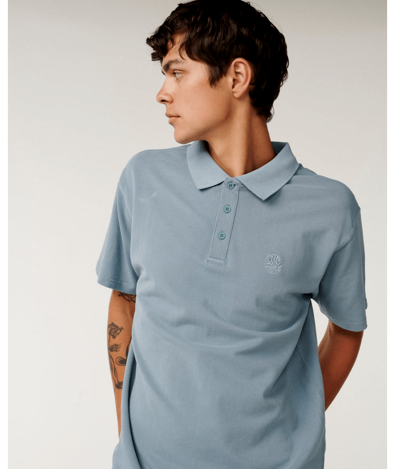 Rip Curl Premium Surf Wettie Polo in Citadel Blue