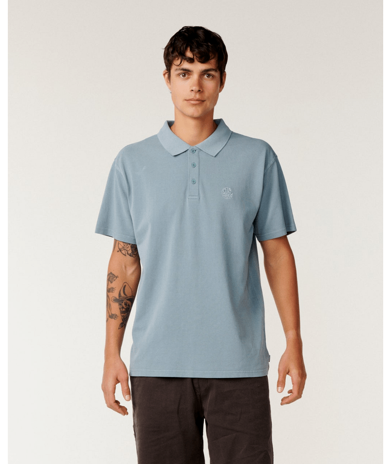 Rip Curl Premium Surf Wettie Polo in Citadel Blue
