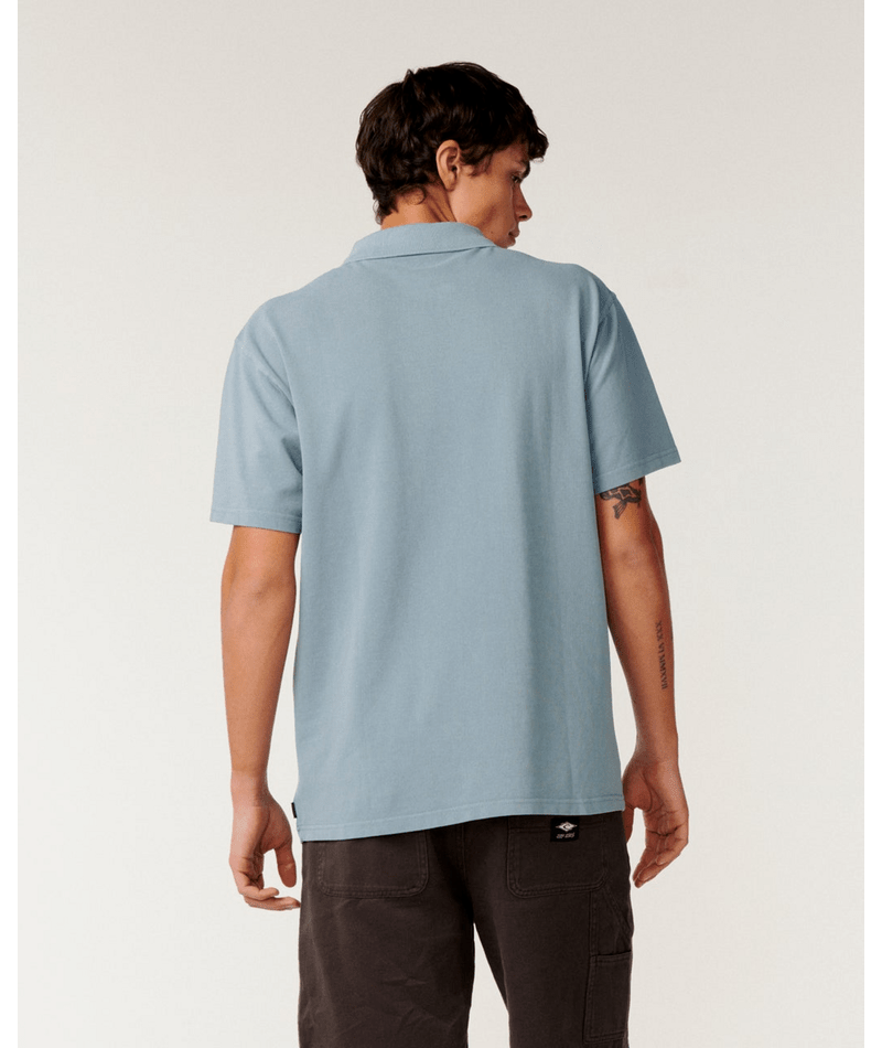 Rip Curl Premium Surf Wettie Polo in Citadel Blue