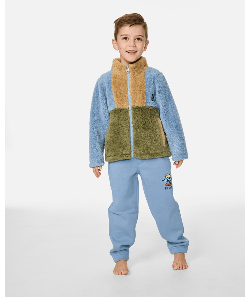 Rip Curl Block Party Polar-Boy in FADED DENIM