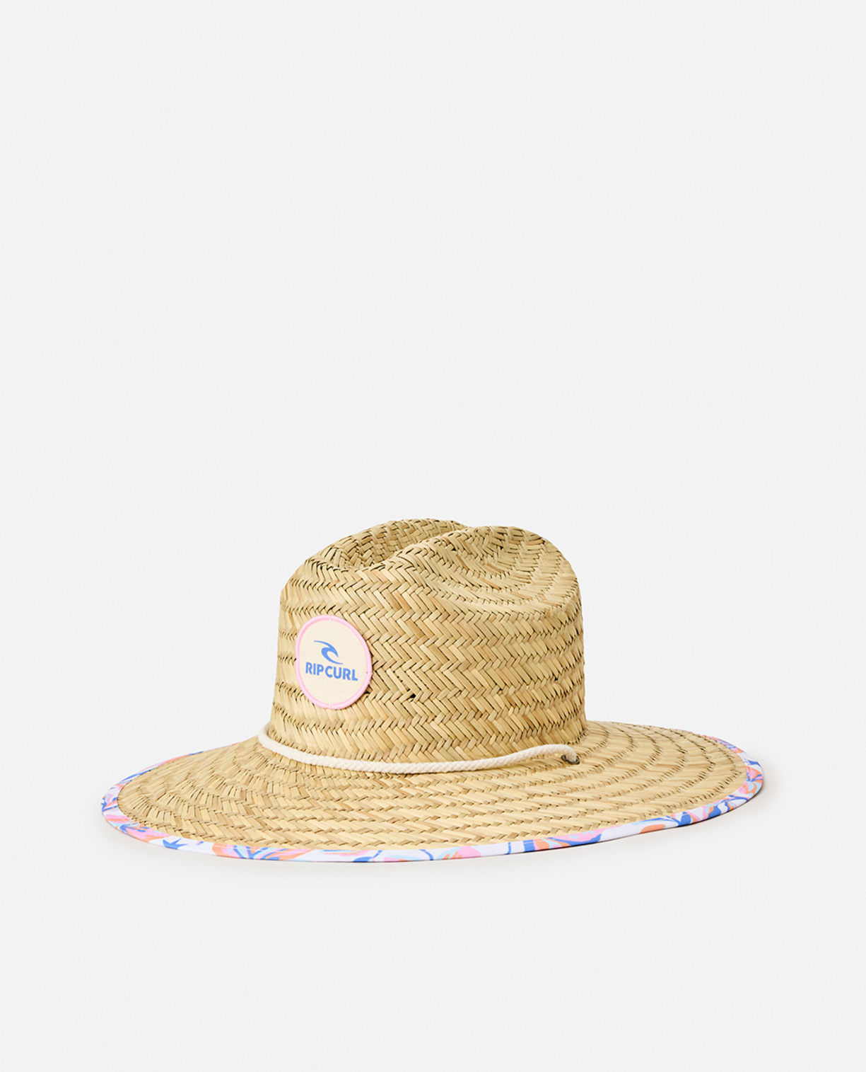 Rip Curl Mixed Straw Sun Hat-Girl in SKY BLUE