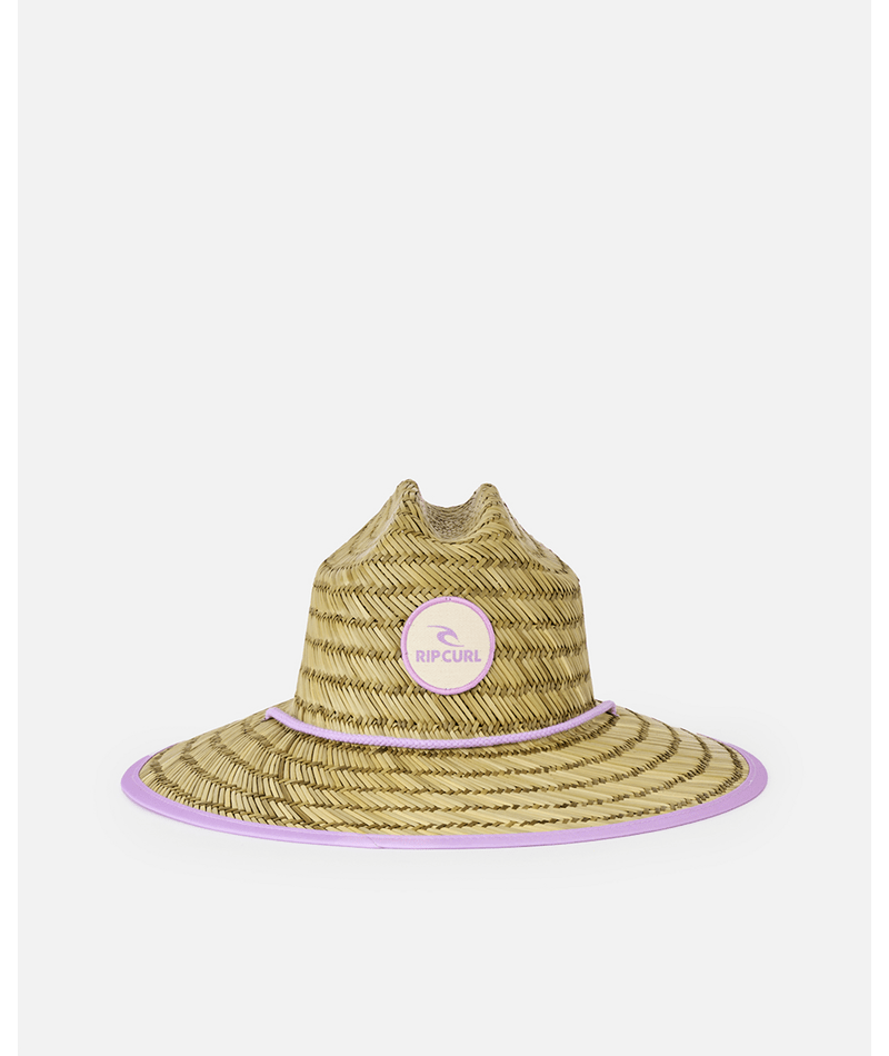 Rip Curl Mixed Straw Sun Hat-Girl in BRIGHT LILAC