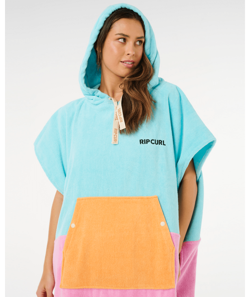 Rip Curl Premium Surf Hooded Towel in LIGHT SEA BLUE