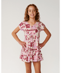 Rip Curl Costa Del Sol Woven Dress-Girl in LILAC