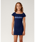 Rip Curl Costa Del Sol Rib Dress-Girl in NAVY