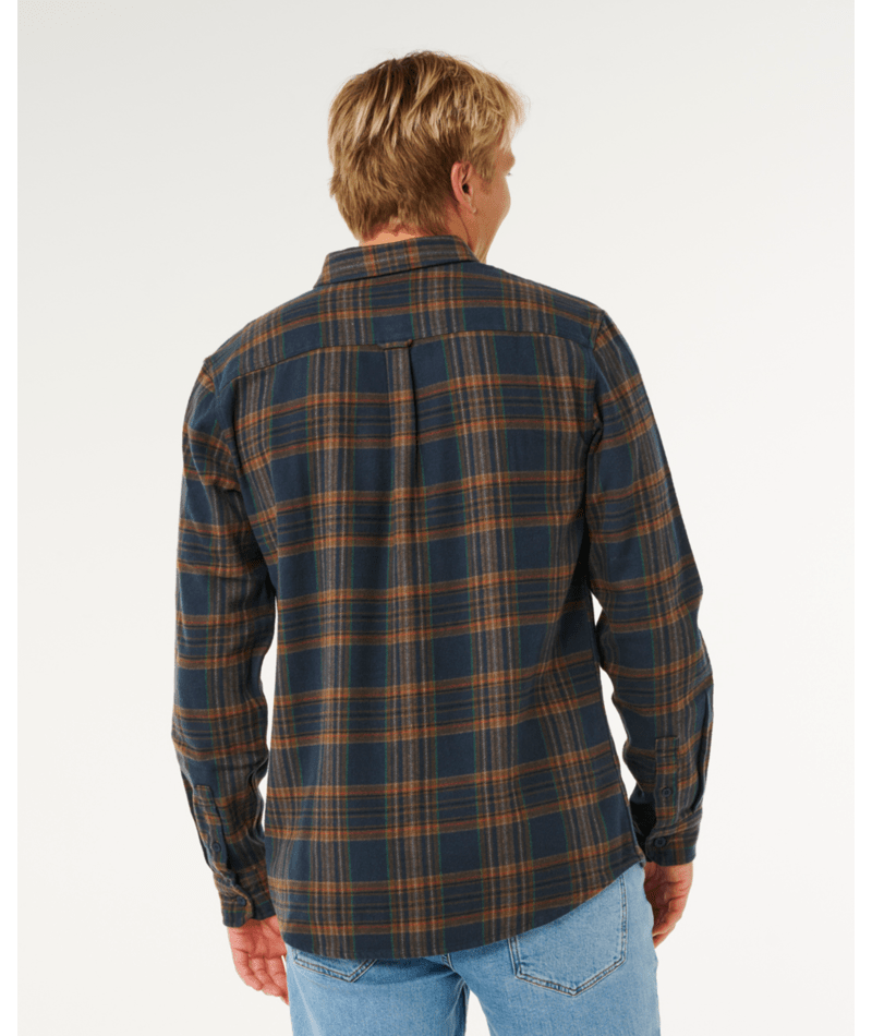 Rip Curl Griffin Flannel Shirt in DARK BLUE