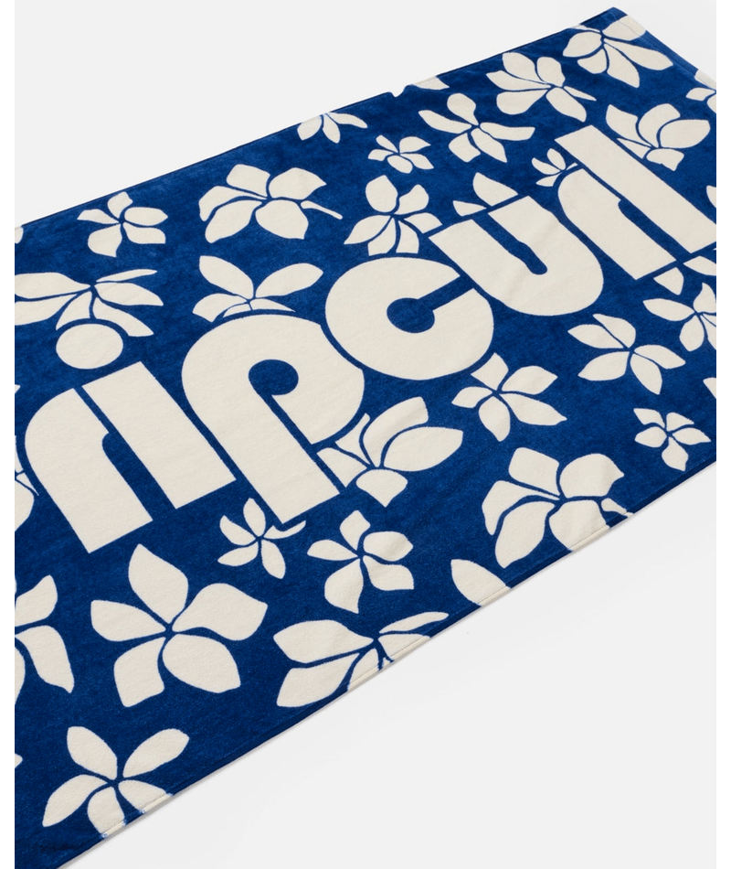 Rip Curl Mixed Towel in Blue/Off White