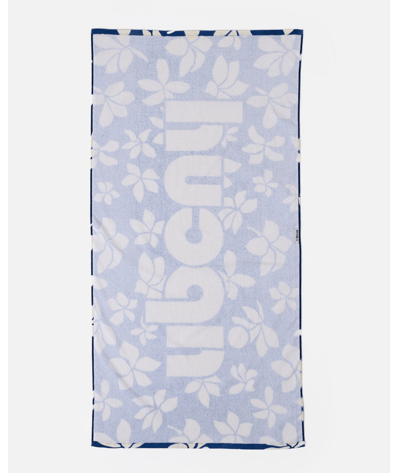 Rip Curl Mixed Towel in Blue/Off White