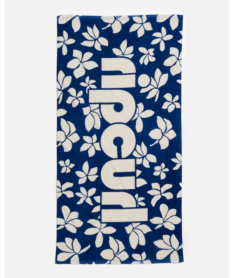 Rip Curl Mixed Towel in Blue/Off White